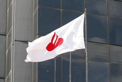 La acción del Banco Santander al 3 de abril de 2012: Fuerte caída