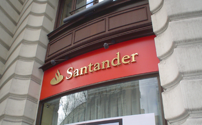 La acción del Banco Santander al 10 de abril de 2012: Se pone muy feo
