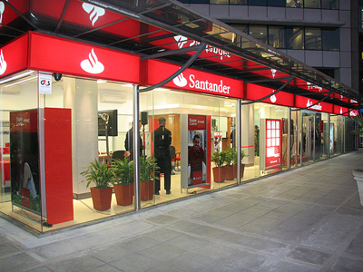 La acción del Banco Santander al 19 de abril de 2012: Se acelera la caída
