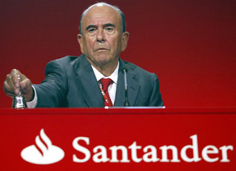 La acción del Banco Santander al 12 de julio de 2012: Comenzamos otra vez (a caer)